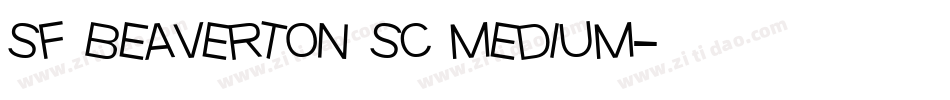 sf beaverton sc medium字体转换